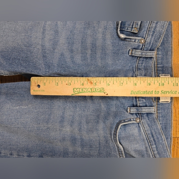 We The Free Womens Mid Rise Medium Wash Great Heights Frayed Skinny Jeans 28 - Picture 8 of 9